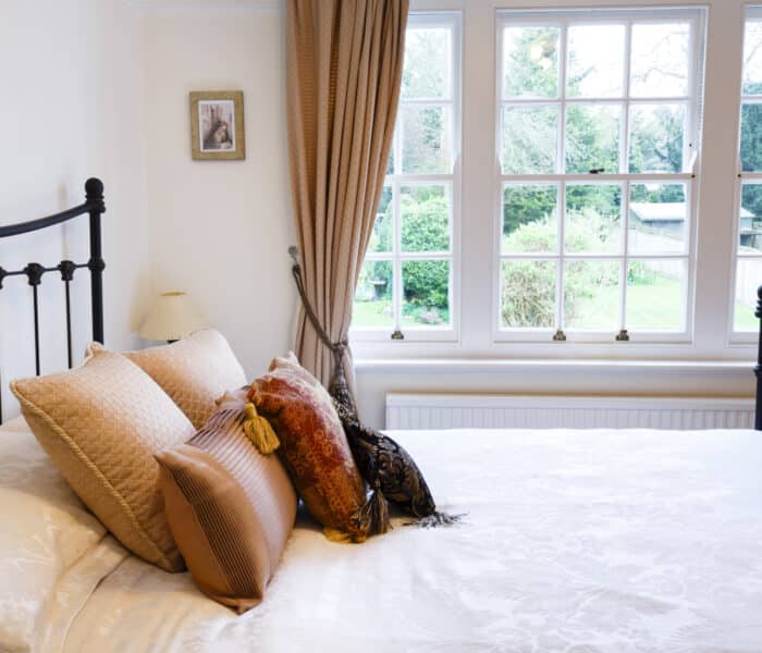 roseview sash windows in a bedroom setting showing the period window features